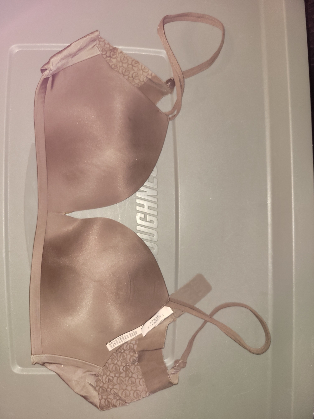 Victoria's Secret Mauve T-Shirt Bra with Lace Trim